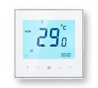 MelkiSmart Wi-Fi Thermostat - Serie 1000 Termostato Touchscreen Programmabile per Riscaldamento ad Acqua/Elettricità/Caldaia/2 Tubi/4 Tubi di Raffreddamento Compatibile con Alexa, Google Home e IFTTT