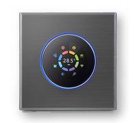 MelkiSmart Wi-Fi Thermostat - Termostato Touchscreen Programmabile della Serie 7000 per il Riscaldamento o il Condizionamento dell'aria, Compatibile con Alexa, Google Home e Apple