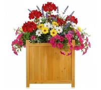 Melko Fioriera da giardino in legno, 50 x 50 x 50 cm (larghezza x larghezza x altezza)