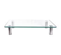 Melko - Supporto per monitor in vetro, rialzo per monitor, supporto per notebook, supporto per TV, rialzo per televisore, fino a 30 kg di portata - Scelta di dimensioni (56)