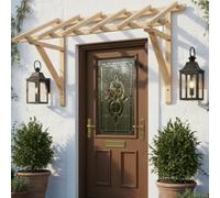 Melko Tettoia in Legno per Porta d'Ingresso, 205 cm