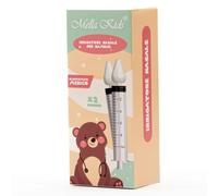 MELLA KIDS Siringa per Lavaggi Nasali Bambini con Olive Nasali per Lavaggi Neonato Morbide (Pack 2+2) Kit Lavaggio Nasale per Bambini e Adulti, Olivetta Made in Italy