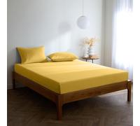 Mellanni Lenzuolo Singolo Fino A 30cm Di Profondità - Elastico Su Tutto Il Perimetro - (90x200 cm, Giallo)