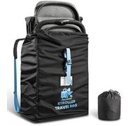 Mellbree - Borsa per passeggino XL per aereo, borsa da viaggio super grande per controllo del cancello, impermeabile e resistente agli strappi in tessuto Oxford a nido d'ape, adatta alla maggior parte