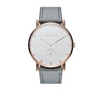 Meller Maori Roos Grey 2R-1GREY Unisex Watch - Rose Gold Case, Grey Leather Strap
