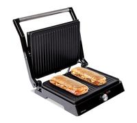 Mellerware - Griglia elettrica portatile Hotty! | 2200 W | Antiaderente | 3 in 1 (Fornello, Piastra, Barbecue) | Regolatore di temperatura | LED | Apertura 180 gradi | 29 × 46 cm | Acciaio Inox