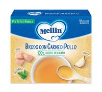 Mellin Brodo Carne Pollo 10 Bustine X 5 G