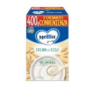 Mellin - Crema di Riso - Alimento con Vitamina B1, per Bambini dal 4° Mese Compiuto - 1 Confezione da 400 gr