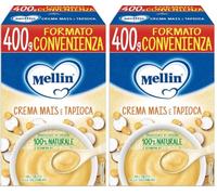 Mellin Crema Mais e Tapioca, Formato Convenienza, 400g (Confezione da 2)