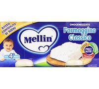 Mellin - Formaggino Classico, Omogeneizzato - 12 confezioni da 2 pezzi da 80 g [24 pezzi, 1920 g]
