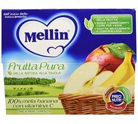 Mellin Frutta Pura Mela e Banana - 24 Vasetti da 100 gr
