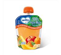 Mellin Merenda 100% Frutta Mista dal 6° mese Senza Zuccheri Aggiunti, 90g