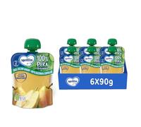 Mellin Merenda, Pera, 6x90g | 100% Frutta con Vitamina C, Indicato a partire dal 6° mese