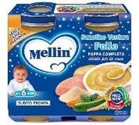 Mellin Cena Completa Pollo Semolino Verdura 2 x 200 g