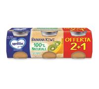 Mellin Omogeneizzato Banana Kiwi 3 Pezzi Da 100 G