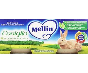 Mellin Omog. Coniglio - 12 confezioni da 2 pezzi da 80 g [24 pezzi, 1920 g]