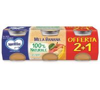 MELLIN OMOGENEIZZATO MELA BANANA 3 PEZZI DA 100 G