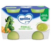 Danone MELLIN OMOGENEIZZATO PISELLI E CAROTE 2 PEZZI DA 130 G