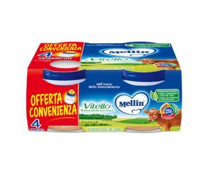 MELLIN OMOG VITELLO 4X80G