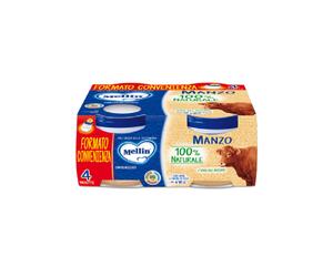 Mellin Omogeneizzato Carne Gusto Manzo Offerta 12 vasetti da 80 gr