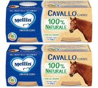Mellin Omogeneizzato Cavallo e Patate 2 x 80 G 2x2x80 g Pappa