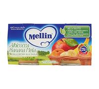 Mellin Omogeneizzato con Albicocca Banana e Mela, Confezione da 2 x 100g