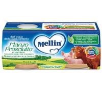 Mellin Omogeneizzato Manzo, Prosciutto E Verdure 2x80gr