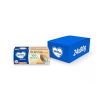 Mellin Omogeneizzato Di Platessa E Verdure 100% Naturale, 80 g, Confezione da 24