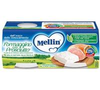 Mellin Omogeneizzato Formaggino con Prosciutto 2 x 80 g