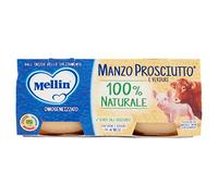 Mellin Omogeneizzato Manzo, Prosciutto E Verdure 2x80gr