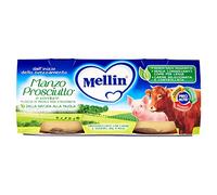 Mellin Omogeneizzato Manzo Prosciutto con Verdure - 24 Vasetti da 80 g