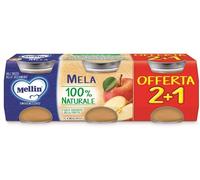 Mellin Omogeneizzato Mela 100% Naturale, 3x100g