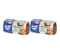 Mellin Omogeneizzato Mela Albicocca 2x2x100 g Pappa