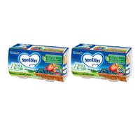 Mellin Omogeneizzato Mela Mirtillo 100 G 2 Pezzi 2x2x100 g Pappa