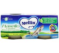 Mellin - Omogeneizzato, Nasello e Verdure - 12 confezioni da 2 pezzi da 80 g [24 pezzi, 1920 g]