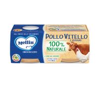 Mellin Omogeneizzati Di Carne Pollo E Vitello Con Verdure 2x80g