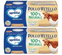 Mellin Omogeneizzato Pollo Vitello Con Verdure 2 X 80 G 2x2x80 g Pappa
