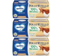 Mellin Omogeneizzato Pollo Vitello Con Verdure 2 X 80 G 3x2x80 g Pappa
