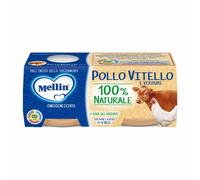 Mellin Omogeneizzati Di Carne Pollo E Vitello Con Verdure 2x80g