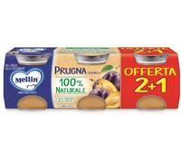 Mellin Omogeneizzato Prugna 100% Naturale, 3x100g