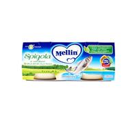 Mellin Omogeneizzato Spigola e Verdure, 2 x 80g
