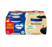 Mellin Omogeneizzato Tacchino 100% Naturale, 4x80g