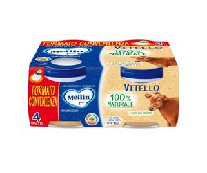 Mellin Omogeneizzato Vitello 100% Naturale, 4x80g