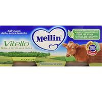 Mellin Omogeneizzato Vitello - 12 confezioni da 2 pezzi da 80 g [24 pezzi, 1920 g]