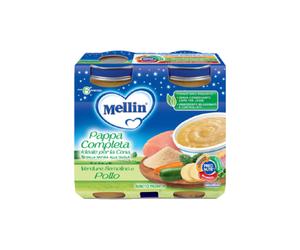 Mellin Pappa Cena Completa Pollo Semolino Verdure 2x200gr