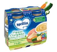 Mellin Pappa Completa Verdure Semolino e Pollo 2x200 g Pappa