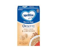 Mellin La Pasta dei Bimbi, 100% Naturale, ORSETTI con Grano Tenero e Lenticchie 280g