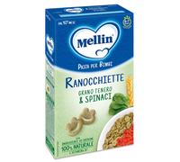 Mellin Pasta Ranocchiette con Spinaci dal 10° mese Ingredienti di origine 100% Naturale, 280g
