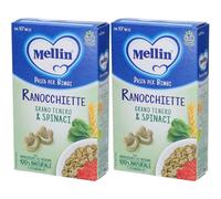 Mellin Ranocchiette con Grano Tenero e Spinaci 2x280 g Altro