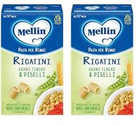 Mellin Rigatini con Piselli 280gr (Confezione da 2)